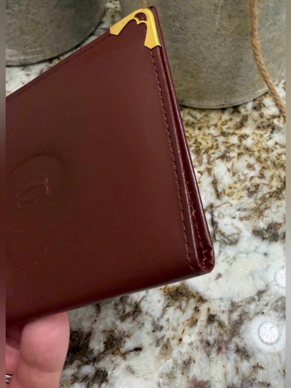 Cartier Vintage And Elegant Leather  Card Holder/ Multi-Use Leather Case - Picture 6 of 12